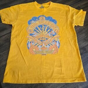 Paul McCartney Got Back Tour 2022 Mens Yellow Graphic T-Shirt Large Concert Tee